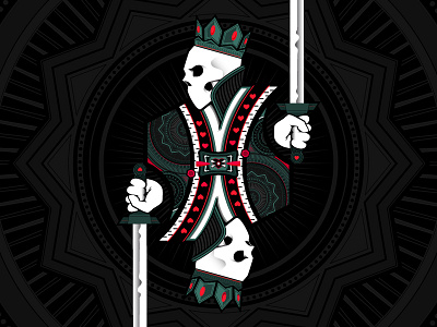 Jack - Skateboard artwork character drawing illustration illustrator jack king logo play card skateboard skull sword vector