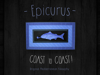 Epicurus - Original Mediterranean Filosophy chisels cutting desk fish frame paint process project sculpture sketch wood woodcut