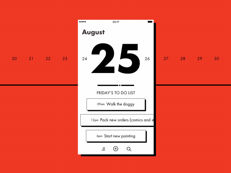 To-Do App UI app calendar event illustration ios task tasks to do todo ui uiux ux