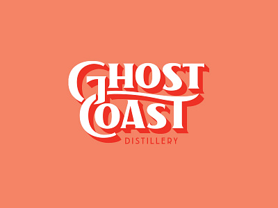 Ghost Coast alcohol branding color design distillery liquor lockup logo logotype type typography