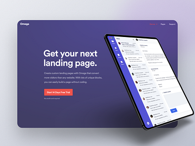 SaaS Software Landing Page