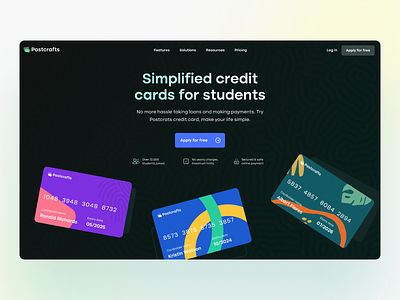 Finance Landing Page bank block card design digital product finance hero area hero section homepage illustration interface landing landing page product landing saas service startup ui block ui kit website