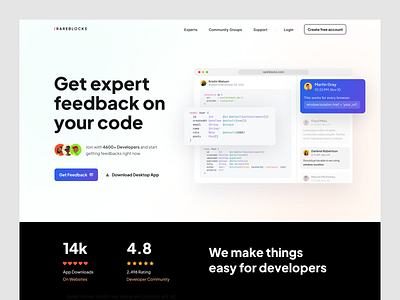 Developer Community Landing Page