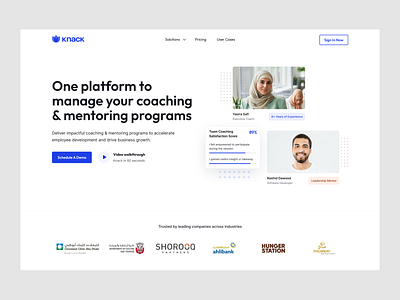 Mentor Platform SaaS Landing