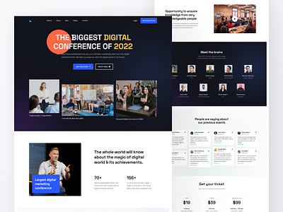 Digital Conference Landing Page