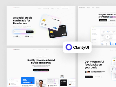 ClarityUI - SaaS Website UI Kit