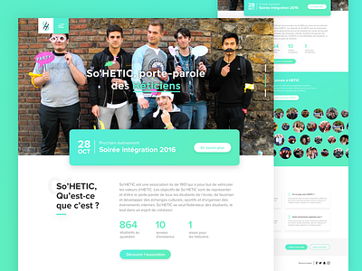 SoHETIC Landing page - Student association