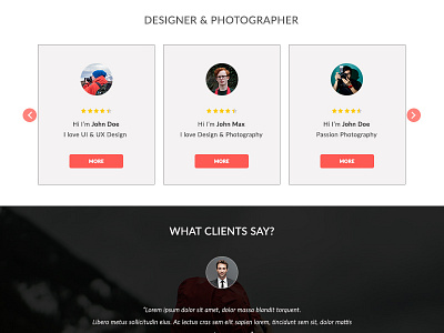 Designer & Photographer of part small webpage