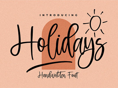Holidays - Beautiful Handwritten Font