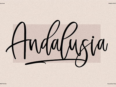 Andalusia - Beautiful Handwritten Font