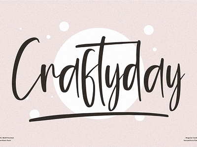 Craftyday - Beautiful Handwritten Font 3d animation app branding design graphic design icon illustration logo motion graphics ui