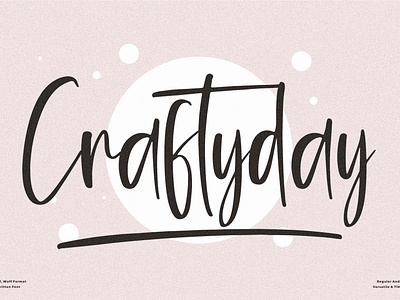 Craftyday - Beautiful Handwritten Font