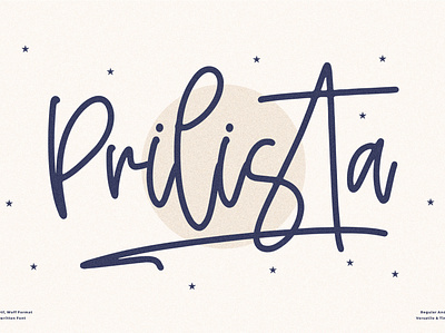 Prilista - Beautiful Handwritten Font 3d animation app branding design graphic design icon illustration logo motion graphics ui