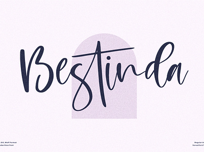 Bestinda - Beautiful Handwritten Font 3d animation app branding design graphic design icon illustration logo motion graphics ui