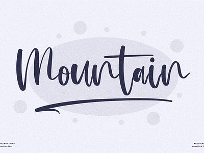 Mountain - Beautiful Handwritten Font