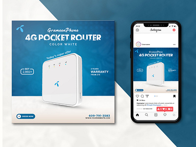 Social Media Post Design ( Pocket Router )