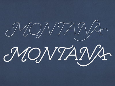 Montana Lettering lettering monoweight montana stroke swashes swirls type typography