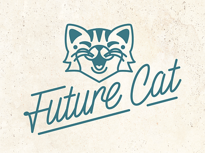 Future Cat cat cat logo kitten lettering logo monoweight stroke typography