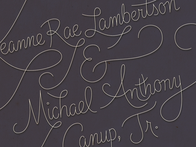 Invitation Lettering