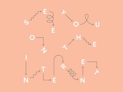 See You on the Internet calibre editorial experimental internet lettering type typography