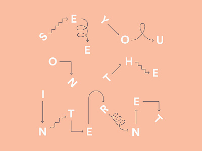 See You on the Internet calibre editorial experimental internet lettering type typography