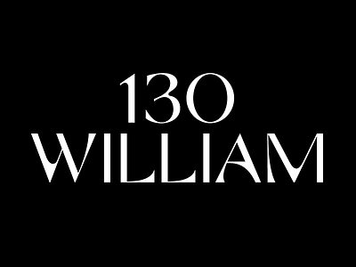 130 William architecture branding david adjaye identity lettering logo typography