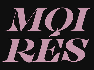 Moirés design lettering type typography