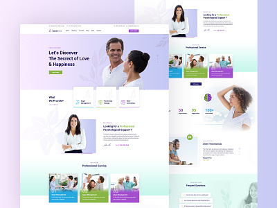 Psychologist & Counselling Website clinic counseling design medical psychologist psychotherapy therapy ui ux website wordpress