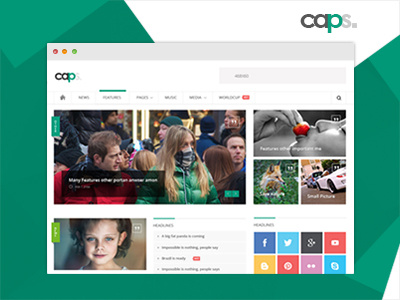 Caps Responsive News/ Magazine Theme