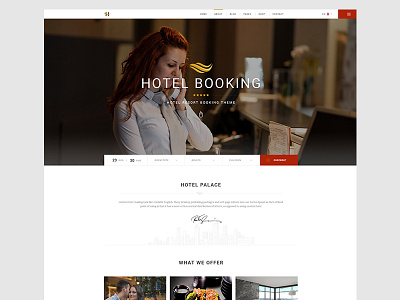 Hotel Booking & Reservation booking business design elegant hotel luxury reservation website