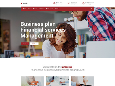 Web Design broker business design finance flat insurance ui user ux web