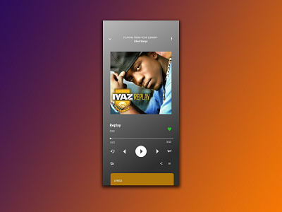 #009 - Music Player app branding creative design designing icon illustration logo ui vector