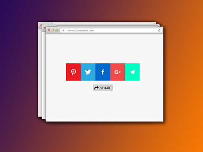 #010 - Social Share app branding creative design designing icon illustration logo ui vector