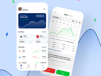 Stock trading app