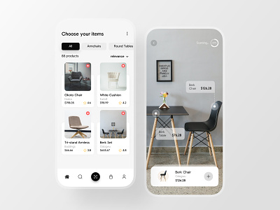 Furniture app design furniture picture ui