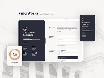 VinciWorks - LMS Compliance Platform - Web Application Design