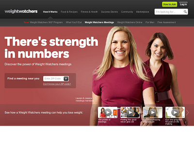 Weight Watchers - Visitor Site - Meetings frontend weight watchers