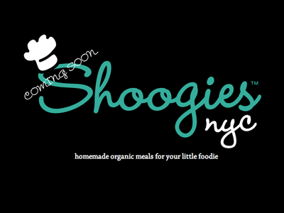 Shoogies NYC Landing Page baby food landing page logo