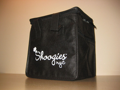 Shoogies NYC Cooler Bag baby food cooler label packaging