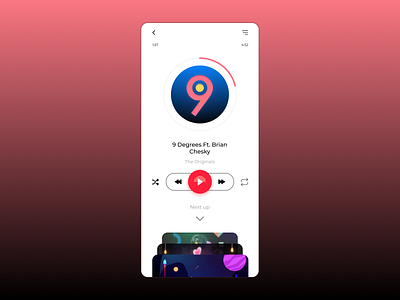 Music Player UI Design app dailyui design illustration logo typography ui ux vector