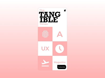 The Tangible Times - Onboarding app branding dailyui design illustration logo typography ui ux vector