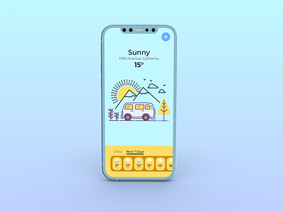 Weather app branding cool dailyui design illustration logo sunny typography ui ux vector warm weather