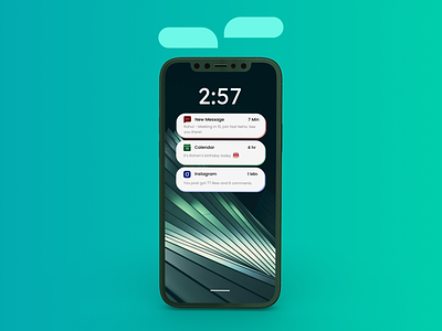 Notifications app attention blue branding colours dailyui design green illustration logo mindfulux notifications orange typography ui ux vector