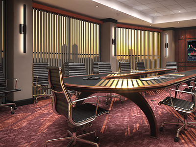 3d Conference Room 3d architecture design illustration render visualization
