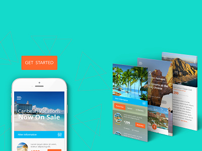 Travel App app design mobile travel ux