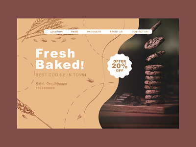 Cookies Web Banner dribbble graphic design ux web design webdevelopment