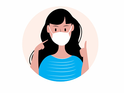 Wear Face-Mask Vector