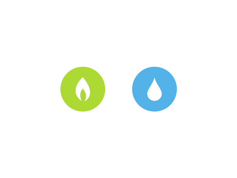 Fire & Water Icons by Lauren Pagan on Dribbble