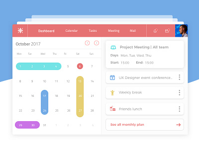 Time Planner clean color dashboard dribbble planner time ui user experience user interaction user interface ux