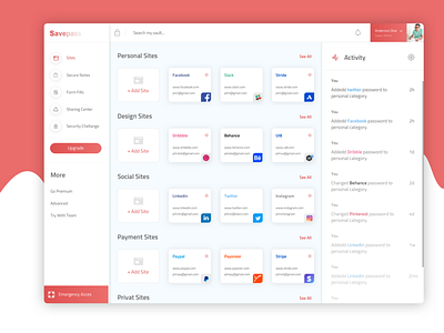 Freebie LastPass Design Concept